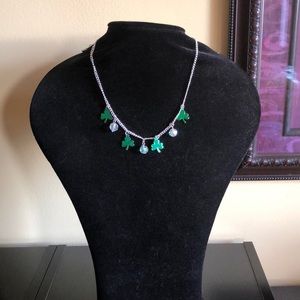 Elegant Silver Tone St. Patrick’s Day Necklace